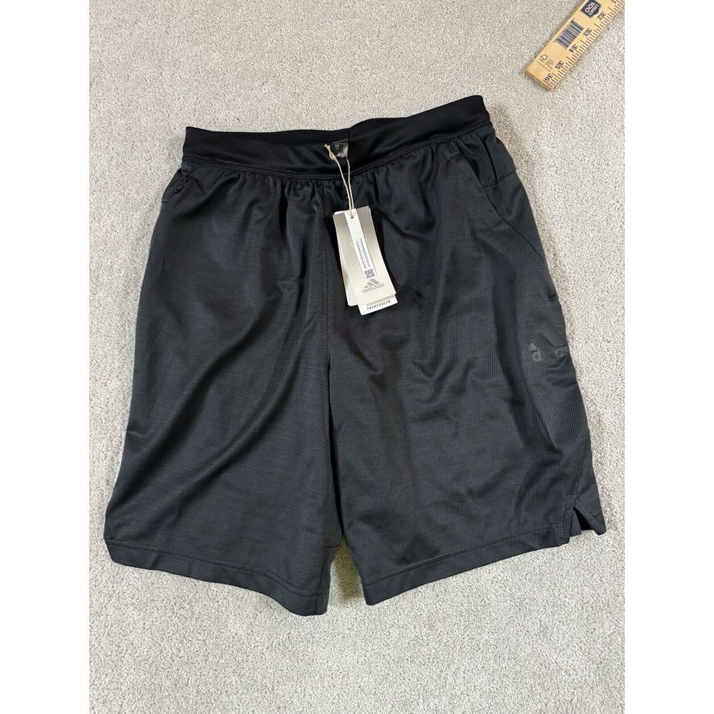 Adidas Men's Carbon Black Axis Knit Shorts. Mens Small. 8 Inch Inseam. NWT